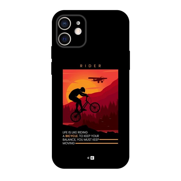 Keep Moving Rider Back Case for iPhone 12 Pro